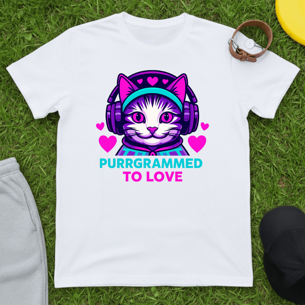 Purrgrammed to Love Tee