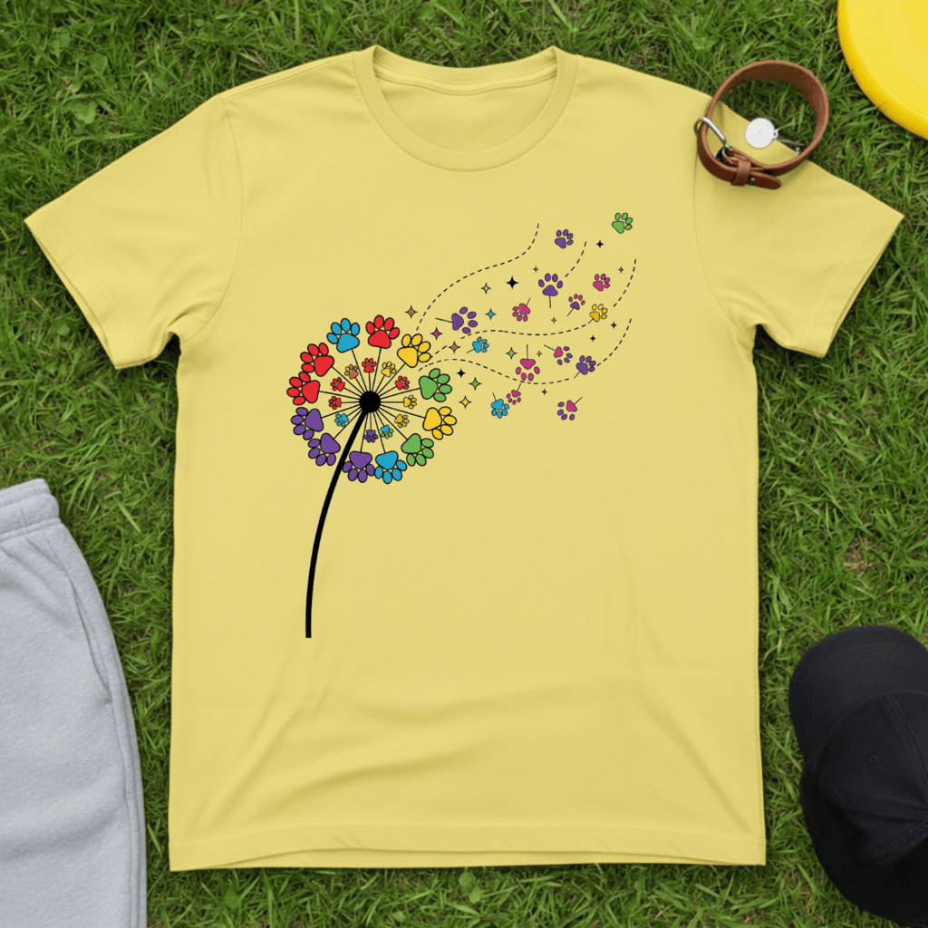 Rainbow Paw Wishes Tee