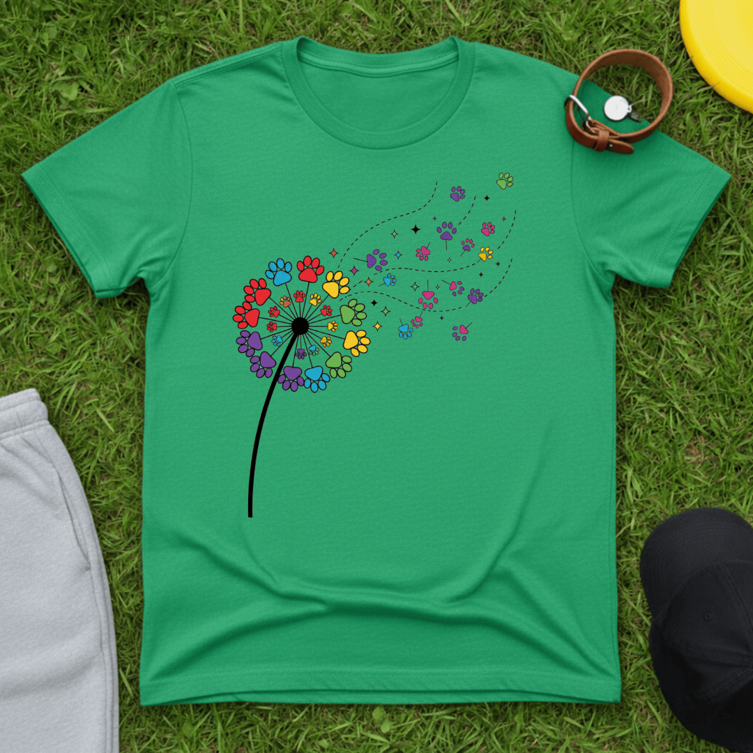 Rainbow Paw Wishes Tee