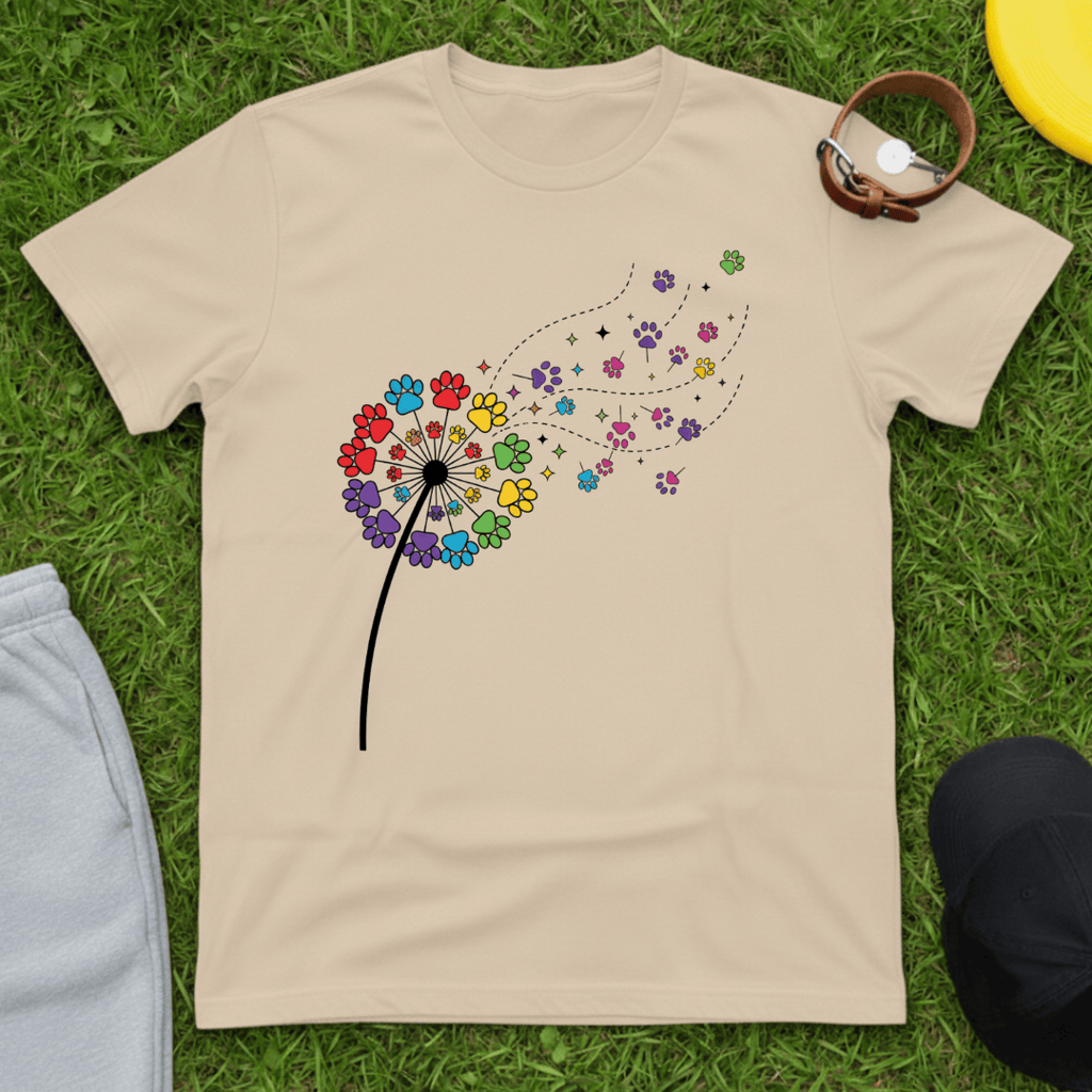 Rainbow Paw Wishes Tee
