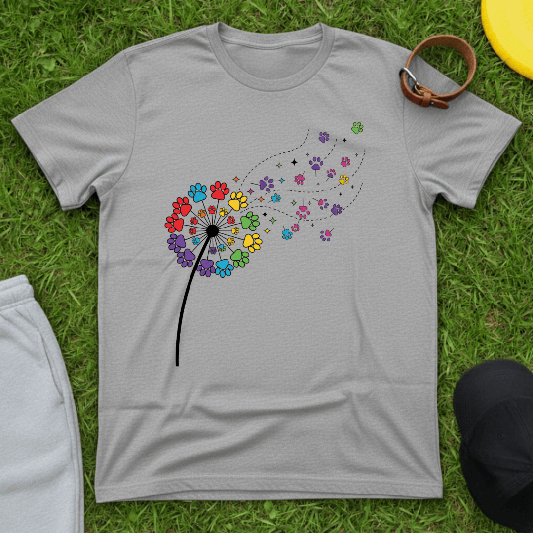 Rainbow Paw Wishes Tee