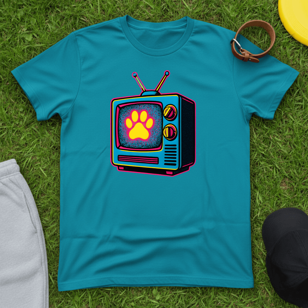 Retro Paw TV Tee