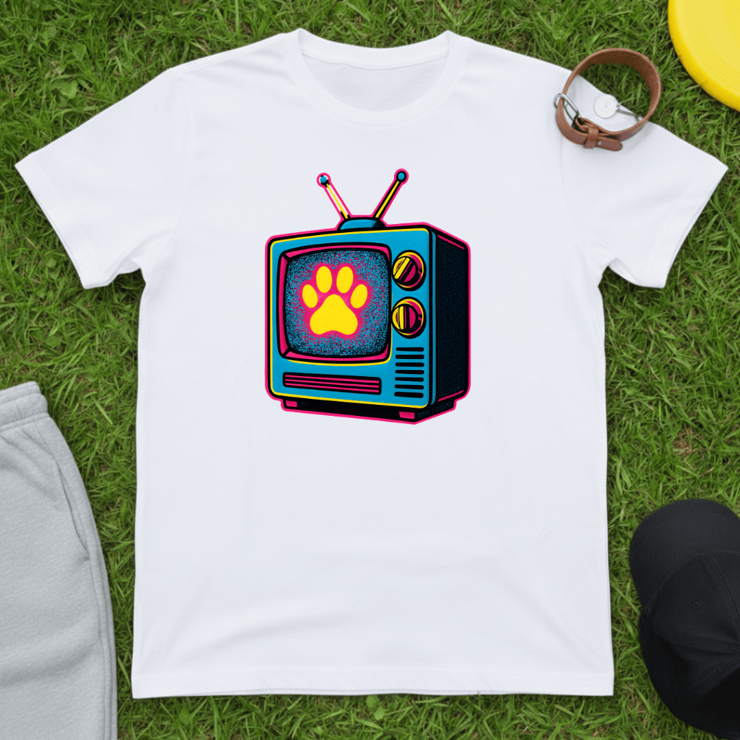 Retro Paw TV Tee