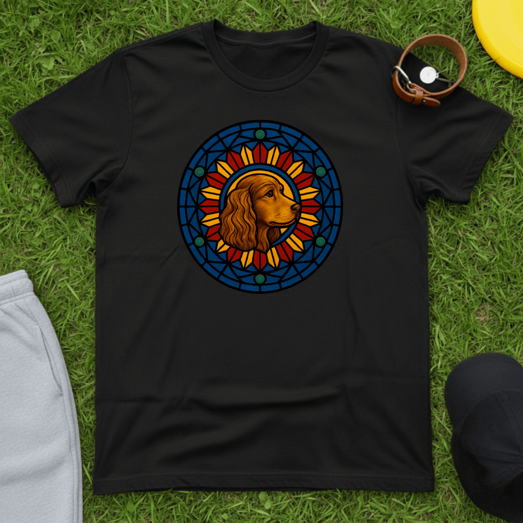 Stained Glass Spaniel Tee
