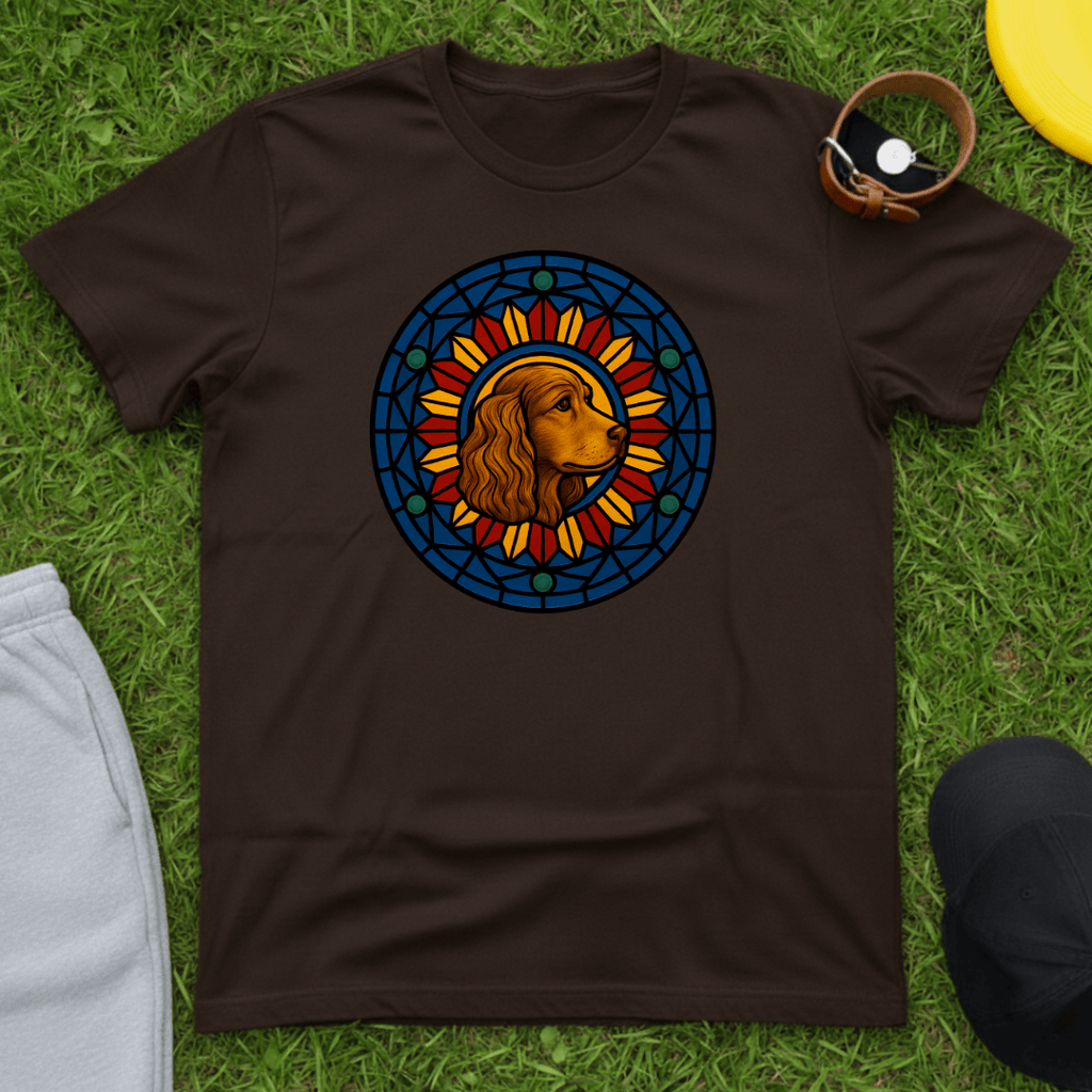 Stained Glass Spaniel Tee