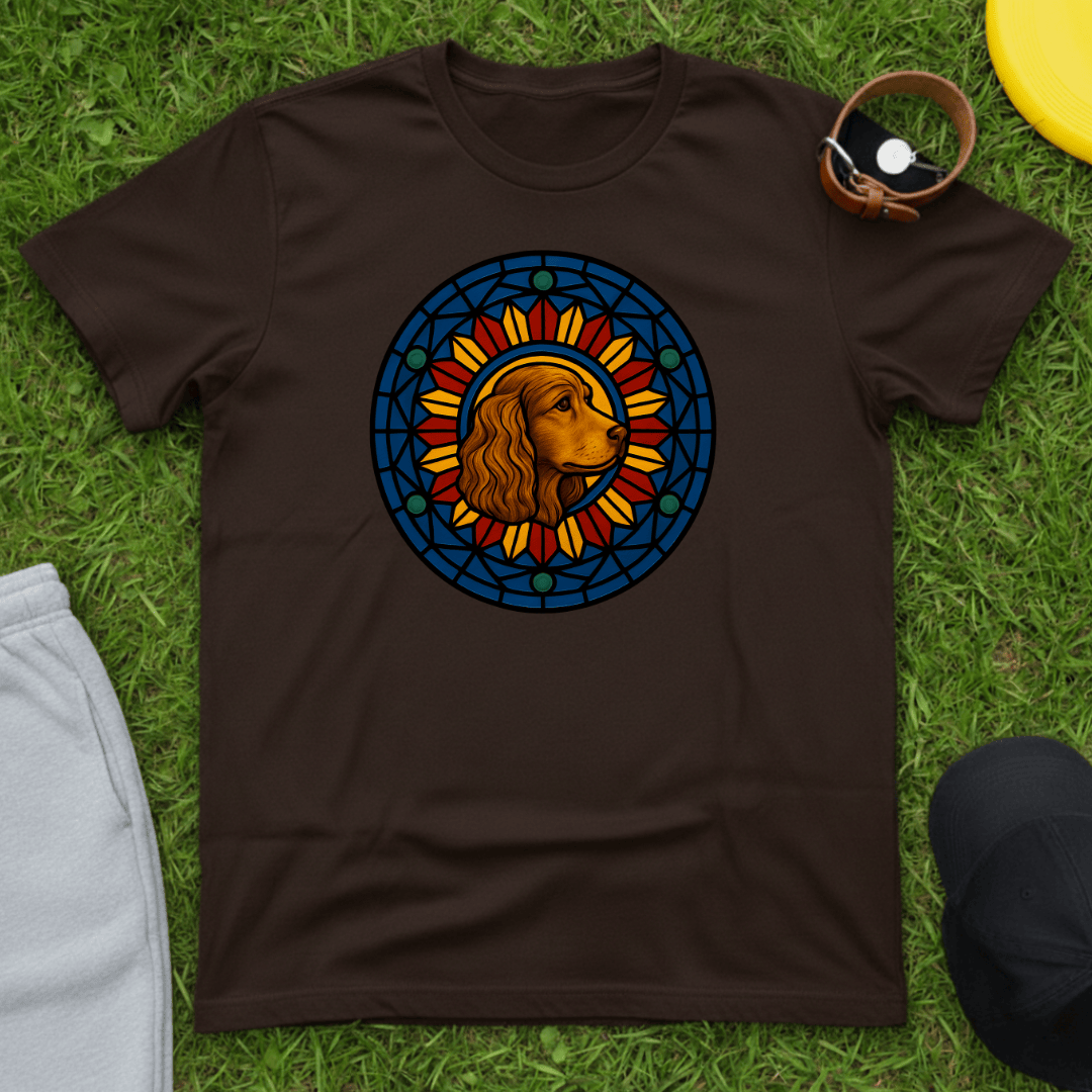 Stained Glass Spaniel Tee