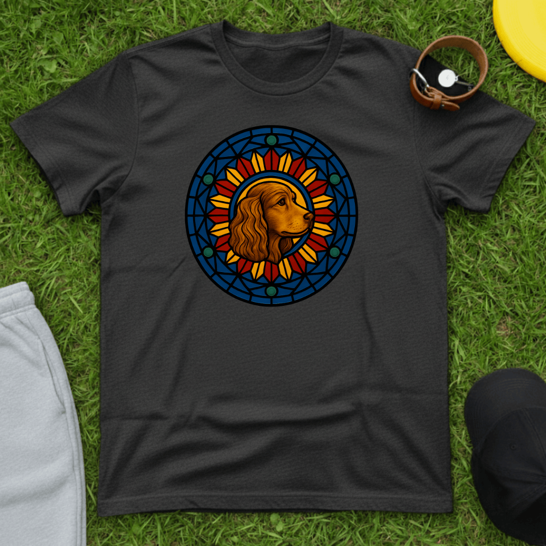 Stained Glass Spaniel Tee