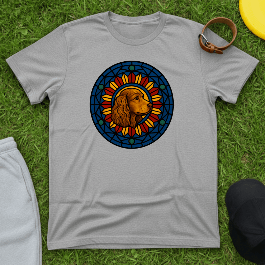 Stained Glass Spaniel Tee