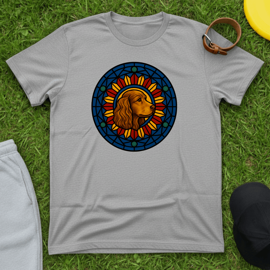 Stained Glass Spaniel Tee