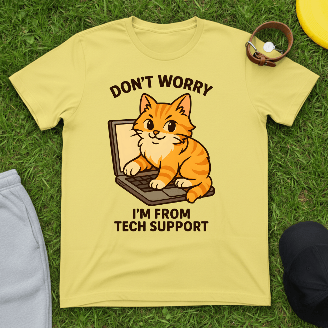 Tech Support Cat Tee