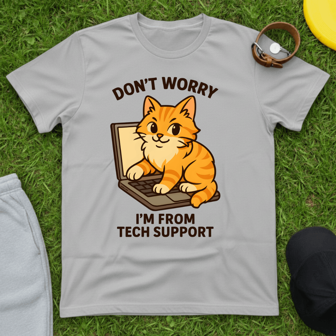 Tech Support Cat Tee