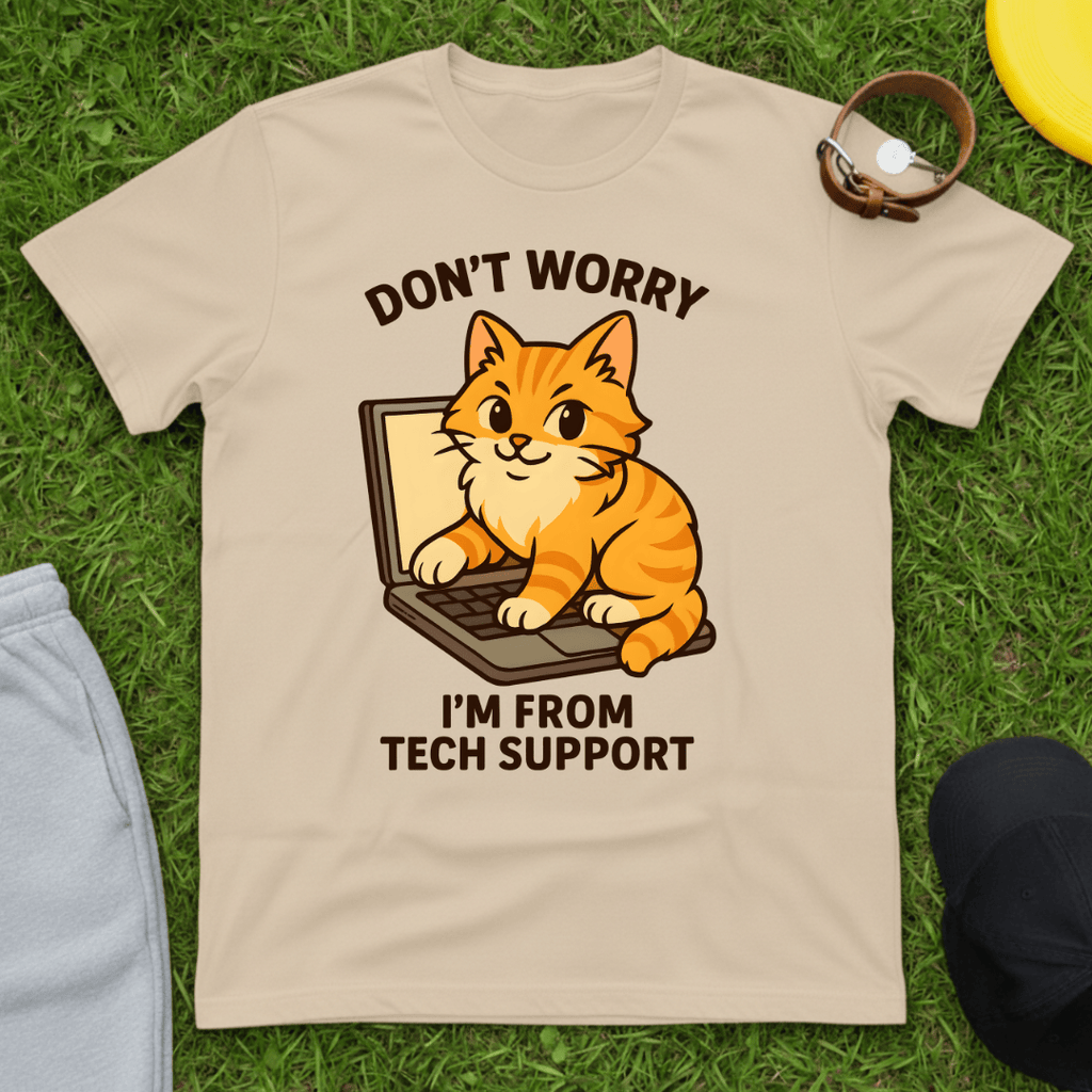 Tech Support Cat Tee