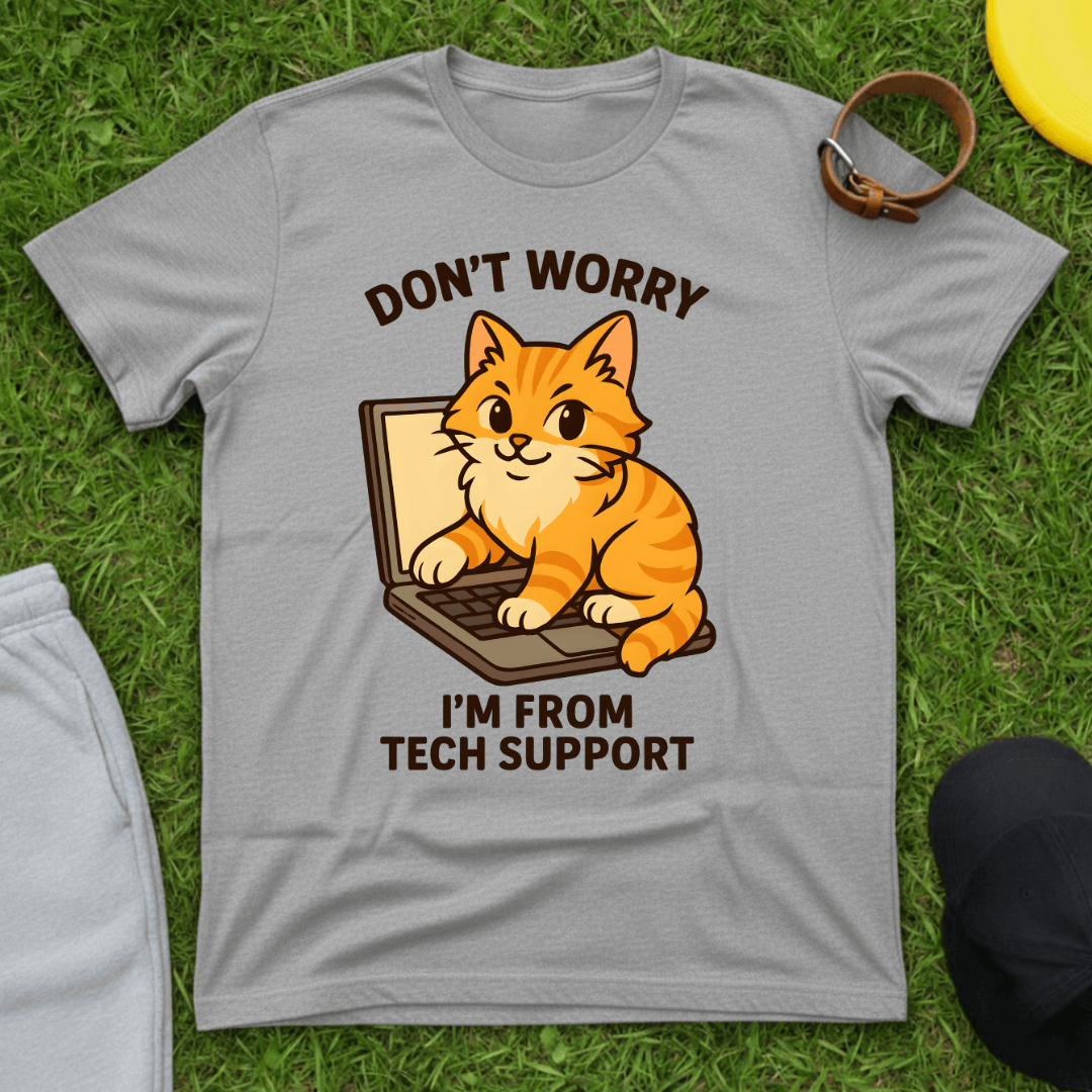 Tech Support Cat Tee