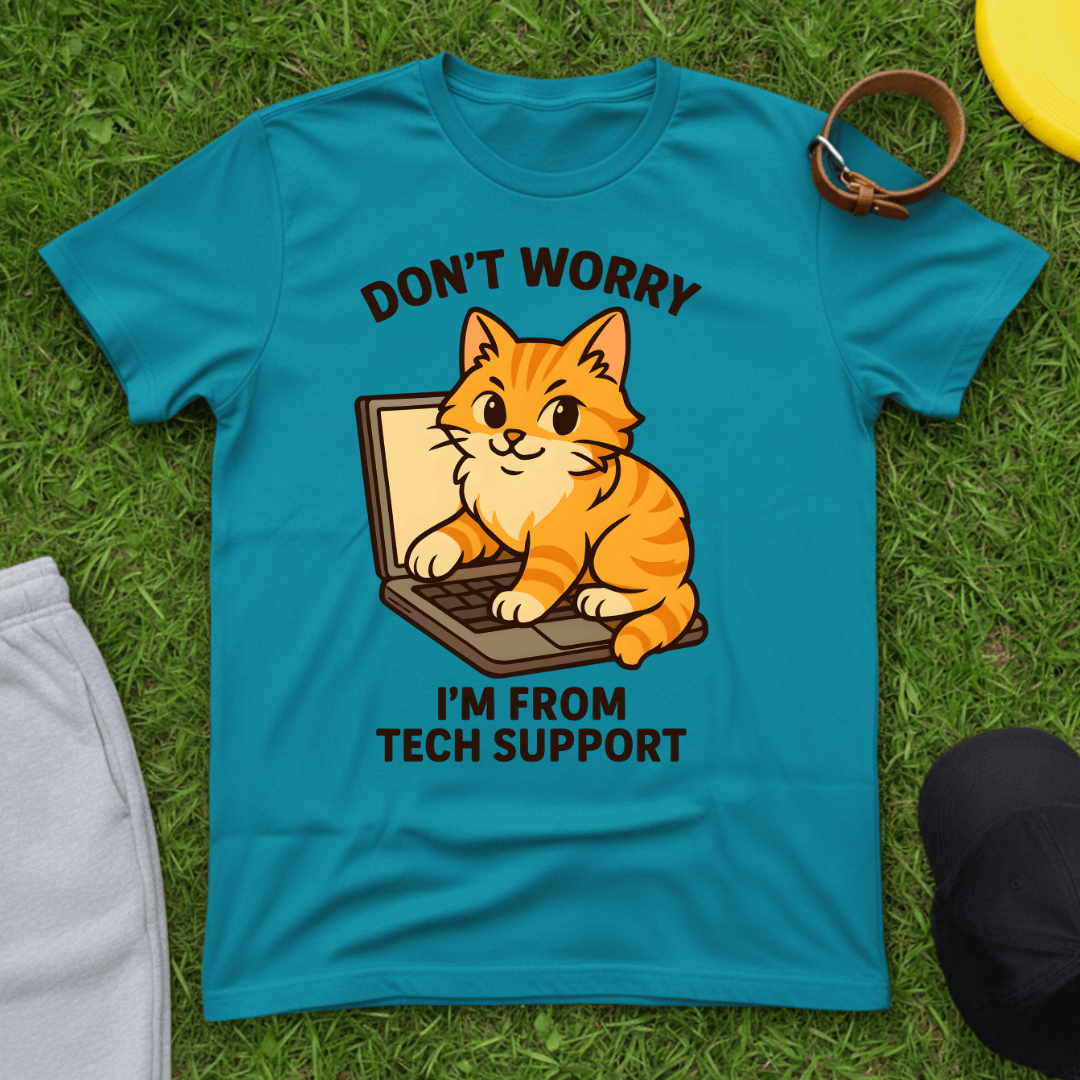 Tech Support Cat Tee
