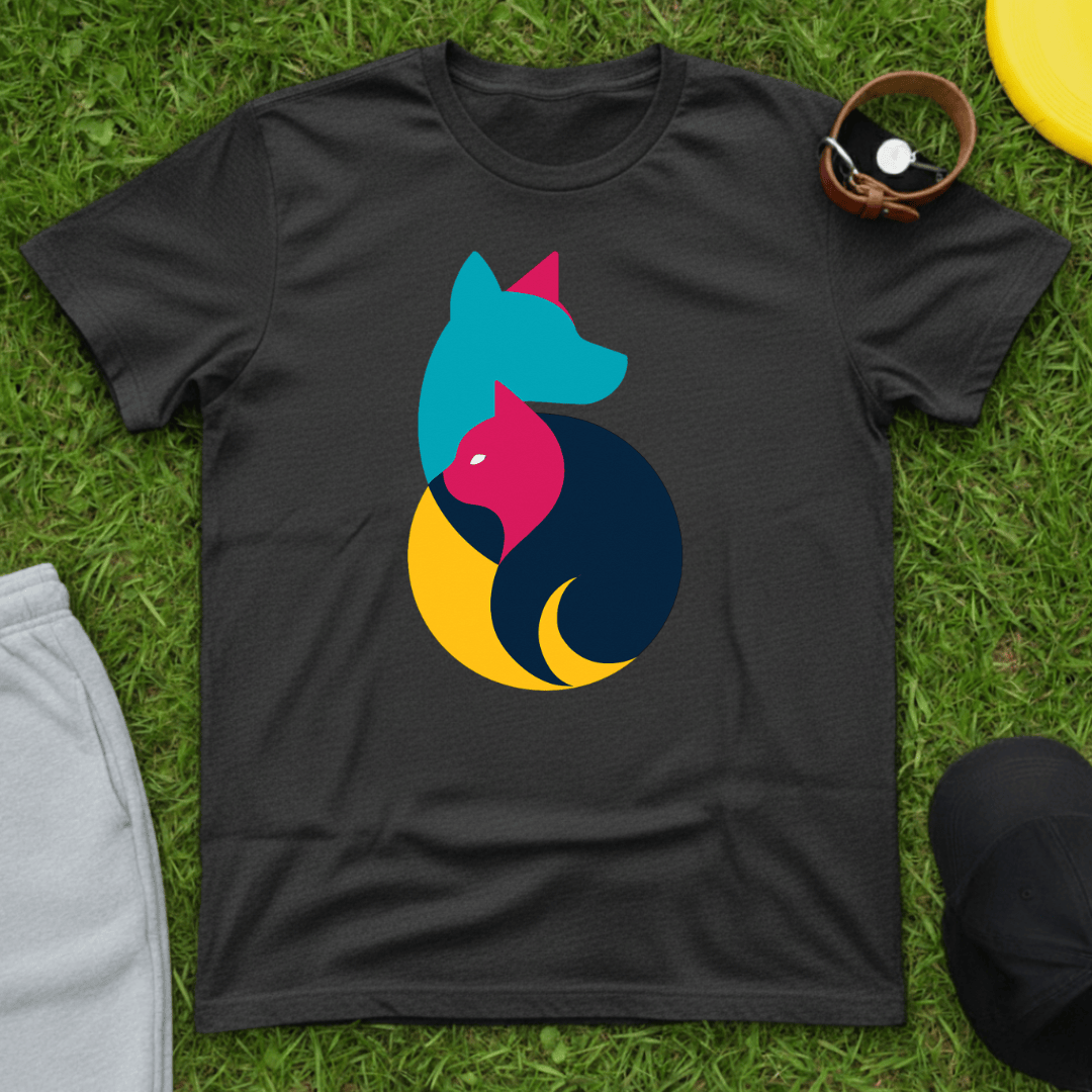 Yin Yang Dog & Cat Tee