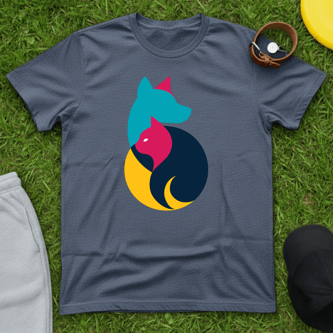 Yin Yang Dog & Cat Tee