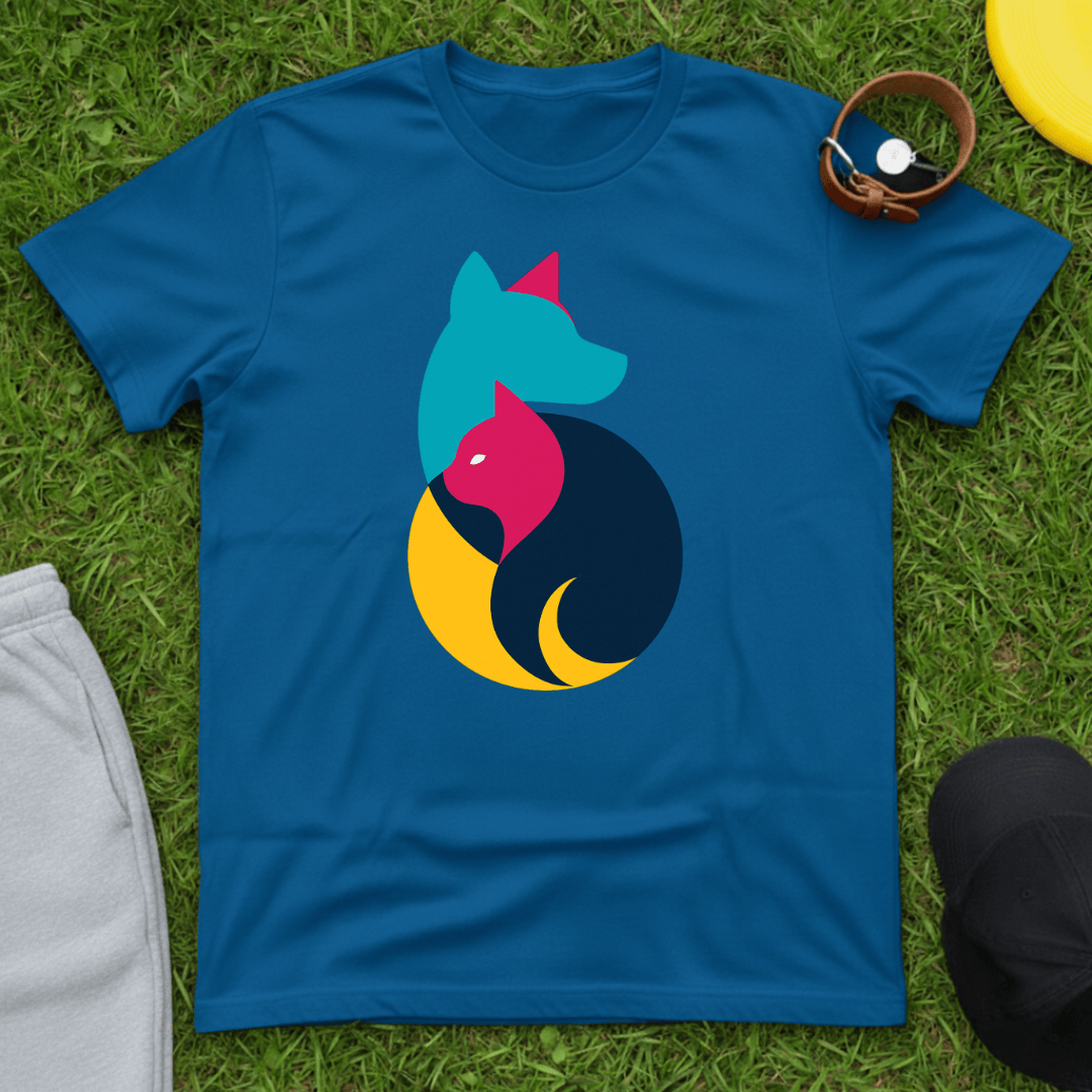 Yin Yang Dog & Cat Tee